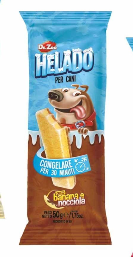 DR. ZOO Helado Snack Refrigerabile per Cani 50g – Gusti Assortiti-2