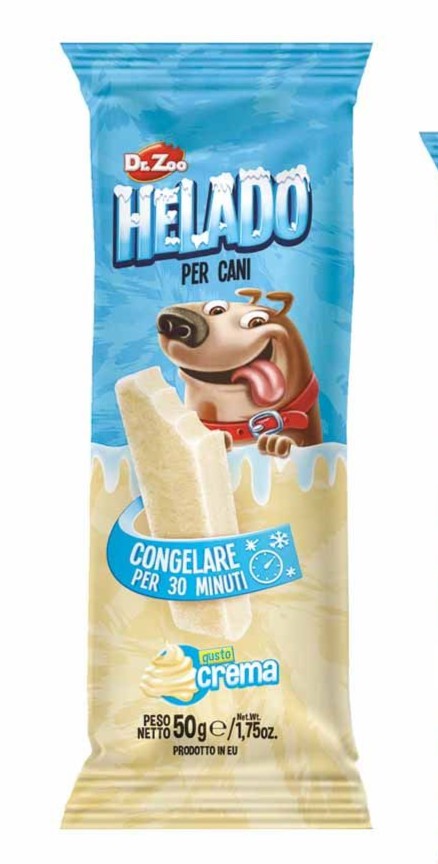 DR. ZOO Helado Snack Refrigerabile per Cani 50g – Gusti Assortiti-4