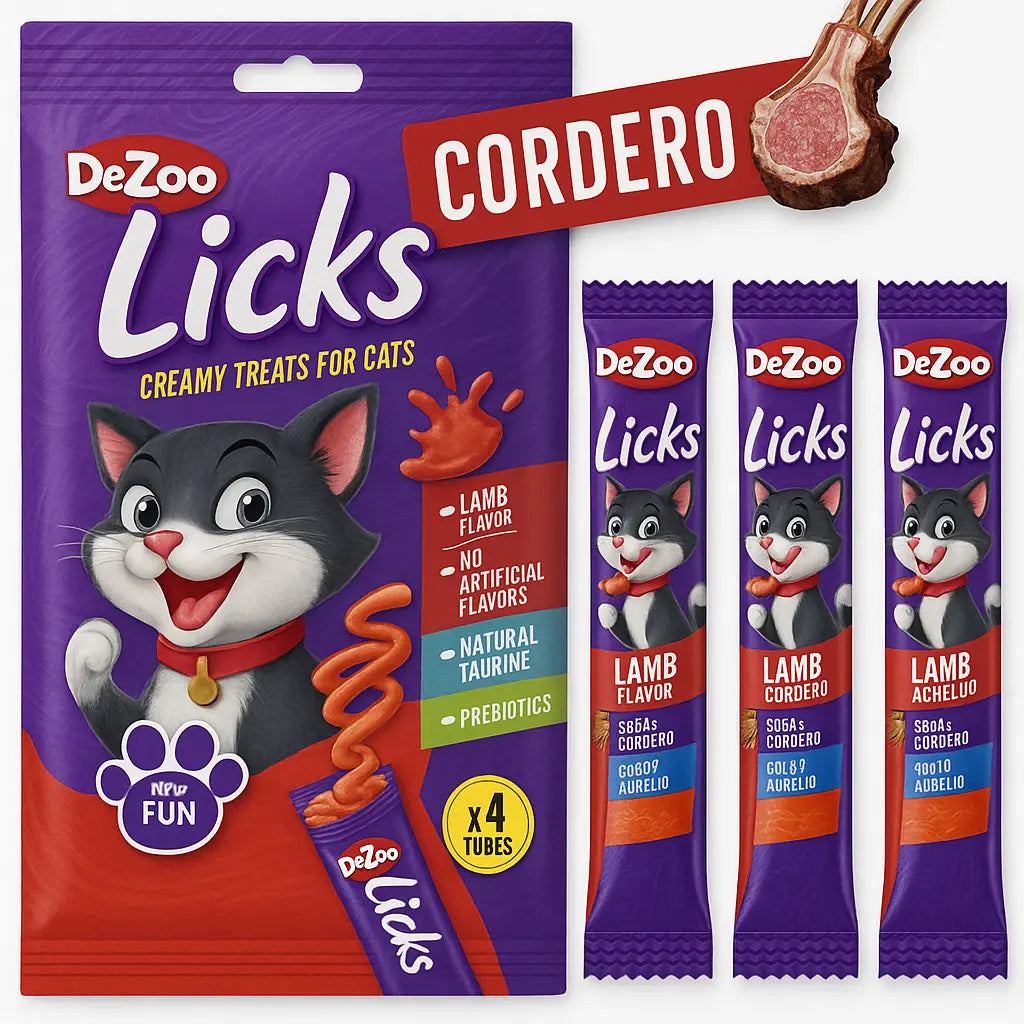 DR. ZOO Licks Vari Gusti – Snack Cremoso per Gatti 4x15g-1