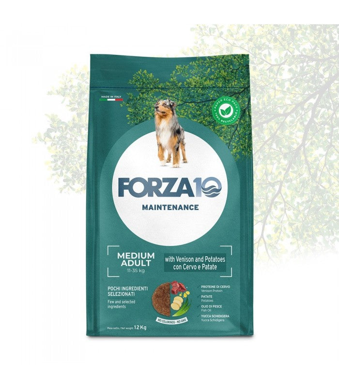 Crocchette Forza 10 cane adult Maintenance Medium cervo e patate 12 kg-0