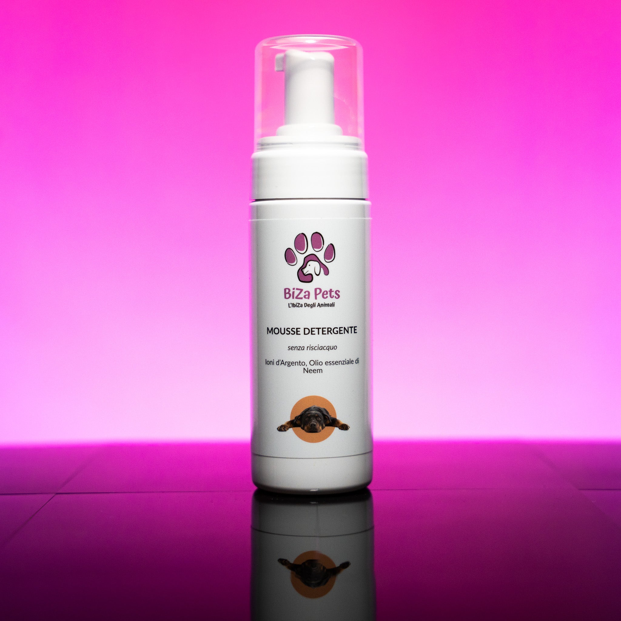 Mousse Detergente per Cani BiZa Pets – Senza Risciacquo e Naturale 150 ml-0