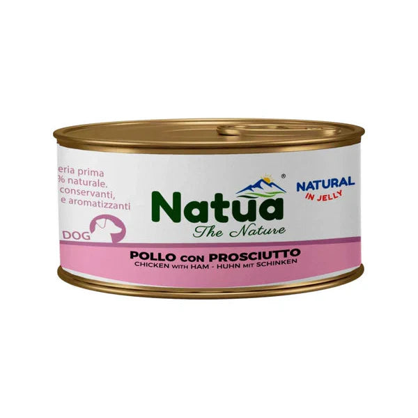 Natua Dog Pollo con Prosciutto 85g – Cibo Umido Naturale Cane-0