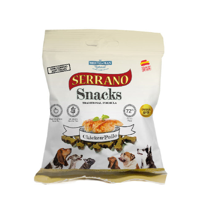 SERRANO Snack Naturali per Cani 85g – Morbidi, Sicuri e Senza Glutine-0